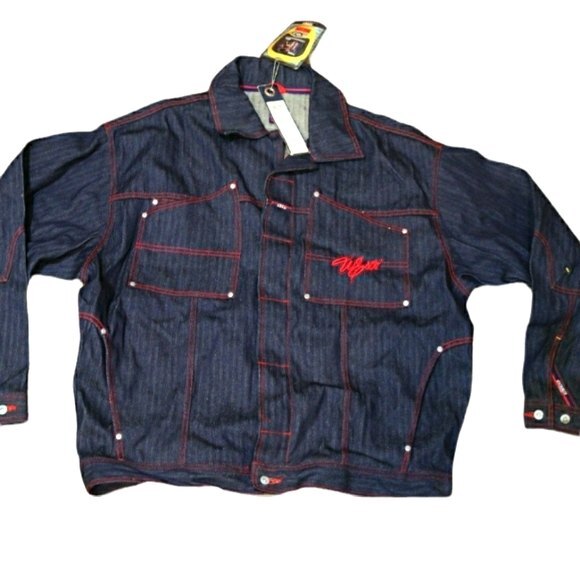 Esco Denim Jean Jacket Y2K 90s Hip Hop Streetwear Jacket 3XL - Picture 1 of 15